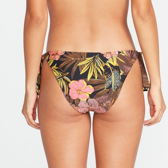 🍹VOLCOM JUST HIBISCUZ HIPSTER BIKINI BOTTOM SIZE M - Picture 4 of 8